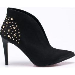 Carinii - Botki by Natalia Siwiec. Czarne buty zimowe damskie Carinii, z materiału, na obcasie. Za 459,90 zł.