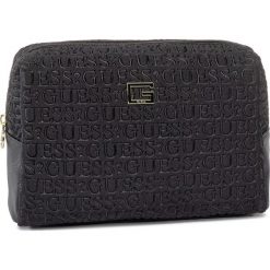 Kosmetyczka GUESS - Caris Accessories PWCARI P0215 BLA. Czarne kosmetyczki męskie Guess, z aplikacjami, z tkaniny. Za 189,00 zł.