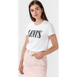 Levi's Perfect Koszulka Biały. Białe koszulki damskie Levi's®, s, z nadrukiem, z bawełny, bez kołnierzyka. Za 102,95 zł.