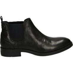 Botki męskie - P17583 BU BLA. Czarne botki męskie Venezia, ze skóry. Za 199,00 zł.