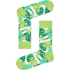 Happy Socks - Skarpety Jungle. Zielone skarpetki męskie marki Happy Socks, z bawełny. W wyprzedaży za 27,90 zł.