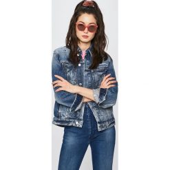 Calvin Klein Jeans - Kurtka. Niebieskie kurtki damskie marki Calvin Klein Jeans, s, z bawełny. Za 649,90 zł.