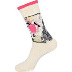 HotSox - Skarpetki Jane Avril-Henri de Toulouse-Lautrec. Różowe skarpetki damskie HotSox, bez wzorów, z elastanu. Za 49,90 zł.
