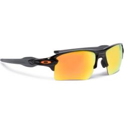 Okulary przeciwsłoneczne OAKLEY - Flak 2.0 Xl OO9188-22 Polished Black/Fire Iridium. Czarne okulary przeciwsłoneczne męskie marki Oakley, z tworzywa sztucznego. W wyprzedaży za 509,00 zł.