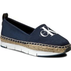 Espadryle CALVIN KLEIN JEANS - Genna R3768 Navy. Niebieskie espadryle damskie marki Calvin Klein Jeans, z aplikacjami, z jeansu, bez obcasa, na płaskiej podeszwie, bez zapięcia. Za 459,90 zł.