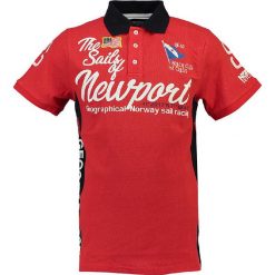 Koszulka polo w kolorze czerwonym. Czerwone koszulki męskie Geographical Norway Men, s, z nadrukiem, z bawełny, bez rękawów. W wyprzedaży za 90,95 zł.