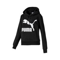 Puma Bluza z kapturem z logo Classics, Kobiety Bluzy damskie Bluzy damskie czarny XL. Czarne bluzy damskie Puma, xl, bez wzorów, bez rękawów, z kapturem. W wyprzedaży za 301,75 zł.