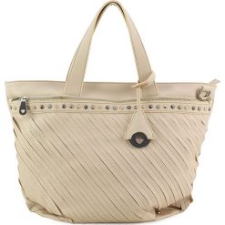 Torebki klasyczne damskie: Torebka w kolorze beżowym – 47 x 35 x 21 cm