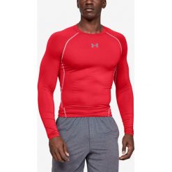 Under Armour Armour Compression Koszulka Czerwony. Czerwone podkoszulki męskie Under Armour, xl, z nadrukiem, z elastanu, z długim rękawem. Za 171,95 zł.