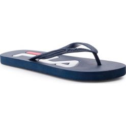 Japonki FILA - Troy Slipper Wmn 1010349.29Y Dress Blue. Niebieskie klapki damskie Fila, bez wzorów, z tworzywa sztucznego, bez obcasa. Za 39,00 zł.