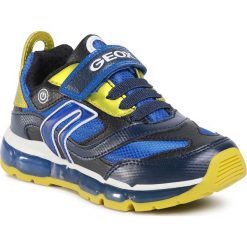 Sneakersy GEOX - J Android B. B J0444B 0CEFU C0749 S Navy/Lime. Niebieskie trampki chłopięce Geox, bez wzorów, ze skóry ekologicznej, na rzepy. Za 279,00 zł.