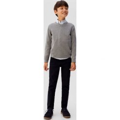 Mango Kids - Sweter dziecięcy Fede5 110-164 cm. Szare swetry chłopięce Mango Kids, bez wzorów, z bawełny, bez kołnierzyka. Za 59,90 zł.