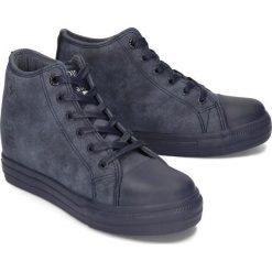 BIG STAR EE274125 granat, trampki, sneakersy damskie. Koturny damskie BIG STAR, bez obcasa, na koturnie, na sznurówki. Za 129,90 zł.