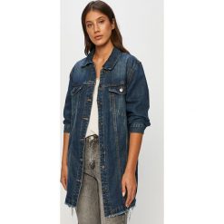 Answear Lab - Kurtka. Niebieskie kurtki damskie Answear Lab, s, bez wzorów, z bawełny, długie, bez kaptura. Za 169,90 zł.