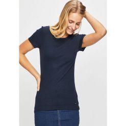 Tommy Hilfiger - Top. Szare bluzki damskie TOMMY HILFIGER, s, bez wzorów, z elastanu, z okrągłym kołnierzem. Za 179,90 zł.
