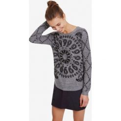 Desigual Austin Sweter Szary. Szare bluzy damskie Desigual, s, bez wzorów, z poliesteru, bez rękawów, bez kaptura. Za 378,95 zł.