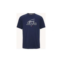 T-shirty z krótkim rękawem Tommy Jeans DM0DM06091 CRIPT TEE. Czarne t-shirty męskie Tommy Jeans, s, bez wzorów, z jeansu, bez kołnierzyka, krótkie. Za 131,30 zł.