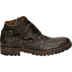 Botki męskie - 1007 TA-SQ TM. Czarne botki męskie Venezia, ze skóry. Za 399,00 zł.
