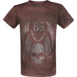 T-shirty męskie: Rock Rebel by EMP Rebel Soul T-Shirt bordowy