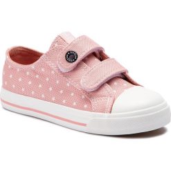 Trampki BIG STAR - DD374081 Pink. Różowe trampki dziewczęce marki BIG STAR, bez wzorów, z gumy, na rzepy. Za 99,00 zł.