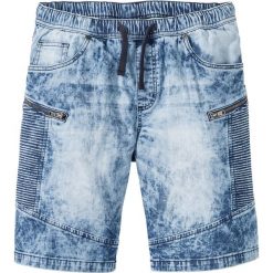 Spodenki i szorty męskie: Bermudy dżinsowe z gumką w talii Regular Fit bonprix niebieski denim