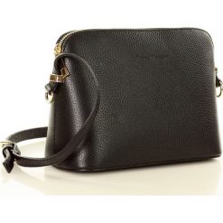 MARCO MAZZINI Torebka skórzana crossbody listonoszka czarna. Czarne listonoszki damskie MAZZINI, na co dzień, w paski, ze skóry, duże, bez dodatków. W wyprzedaży za 169,00 zł.