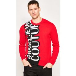 Sweter Versace Jeans Couture B5GVA808. Czarne swetry męskie Versace Jeans Couture, m, bez wzorów, z jeansu, klasyczne, z klasycznym kołnierzykiem, bez kaptura. W wyprzedaży za 539,00 zł.