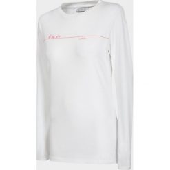 Longsleeve damski TSDL601 - biały - Outhorn. Białe koszulki damskie Outhorn. W wyprzedaży za 29,99 zł.