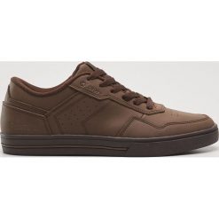 Buty skate męskie: Skórzane buty sportowe - Brązowy