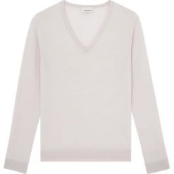 Swetry klasyczne damskie: Sweter w kolorze kremowym