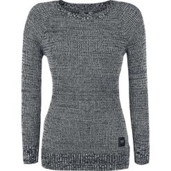 Black Premium by EMP Feel Me Sweter damski czarny/biały. Czarne bluzy damskie marki Black Premium by EMP, l, bez wzorów, z dzianiny, z długim rękawem, długie, bez kaptura. Za 144,90 zł.