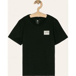 G-Star Raw - T-shirt dziecięcy 128-176 cm. Czarne t-shirty chłopięce G-Star RAW, z nadrukiem, z bawełny, bez rękawów. W wyprzedaży za 69,90 zł.