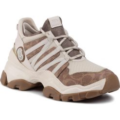 Sneakersy COACH - C165 Runner Cc Mesh G4353 231756 Tan/Chalk. Brązowe półbuty damskie Coach, bez wzorów, ze skóry ekologicznej, bez obcasa, na obcasie, bez zapięcia. Za 699,00 zł.