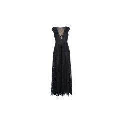 Sukienki długie Lauren Ralph Lauren CAP SLEEVE LACE EVENING DRESS. Czarne sukienki damskie marki Lauren Ralph Lauren, bez wzorów, bez kołnierzyka, bez rękawów, długie. Za 1539,00 zł.