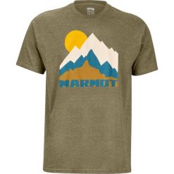 Marmot koszulka męska Tower Tee SS (41850-4480) S zielona. Zielone koszulki męskie Marmot, s, bez wzorów, z bawełny, bez kołnierzyka, z krótkim rękawem, krótkie. W wyprzedaży za 169,00 zł.