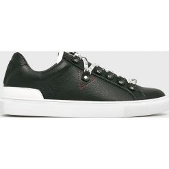 Guess Jeans - Buty. Czarne buty sportowe męskie marki Guess Jeans, z gumy, na sznurówki. Za 439,90 zł.