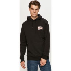 Volcom - Bluza. Czarne bluzy męskie Volcom, s, z nadrukiem, z bawełny, z kapturem, bez rękawów, z kapturem. Za 289,90 zł.