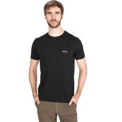 BOSS Koszulka Czarny. Czarne podkoszulki męskie Boss, m, z nadrukiem, z bawełny, bez kołnierzyka, krótkie. Za 223,95 zł.