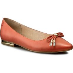 Baleriny damskie lakierowane: Baleriny CAPRICE – 9-22112-28 Orange Nubuck 611