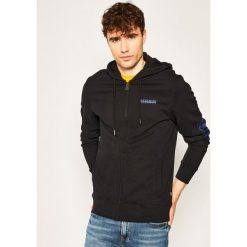 Bluza Napapijri Bolanos FZH NP0A4E210. Czarne bluzy męskie Napapijri, xxl, bez wzorów, z bawełny, bez kołnierzyka, bez rękawów, bez kaptura. W wyprzedaży za 379,00 zł.