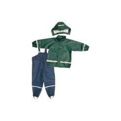 Playshoes Komplet przeciwdeszczowy, niebiesko-zielony, ORNAMENT. Niebieskie kombinezony niemowlęce marki Playshoes. Za 150,00 zł.