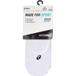 Zestaw 3 par stopek unisex ASICS - 3PPK Secret Sock 150231 White 0001. Białe skarpetki damskie Asics, bez wzorów, z elastanu. Za 49,00 zł.