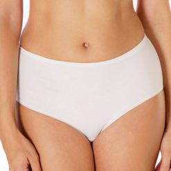 Figi klasyczne Soft Cotton bawełniane, wysokie. Różowe majtki damskie Rosme, z bawełny. Za 37,99 zł.