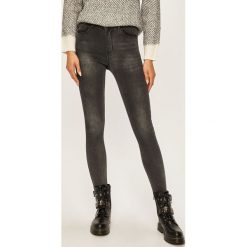 Answear - Jeansy. Szare jeansy damskie ANSWEAR, s, bez wzorów, z elastanu, z podwyższonym stanem. W wyprzedaży za 69,90 zł.