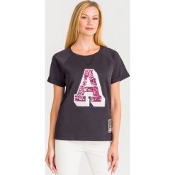 BLUZA ARMANI EXCHANGE. Szare bluzy damskie s, z nadrukiem, z bawełny. Za 269,40 zł.