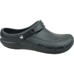 Crocs Bistro 10075-001 klapki męskie czarne 48/49. Czarne klapki męskie Crocs, bez wzorów, z materiału. W wyprzedaży za 179,99 zł.