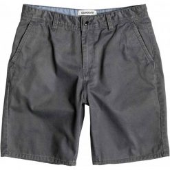 Quiksilver Spodenki Everyday Chino M Dark Shadow 28. Szare bermudy męskie Quiksilver, na lato, z bawełny, eleganckie. W wyprzedaży za 129,00 zł.