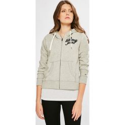 Tommy Jeans - Bluza. Szare bluzy damskie z kieszeniami marki Tommy Jeans, s, z bawełny, z kapturem. W wyprzedaży za 259,90 zł.