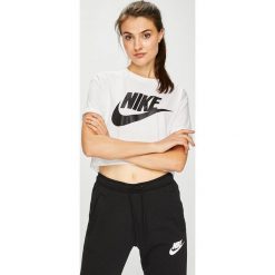 Nike Sportswear - Top. Szare topy damskie Nike Sportswear, l, z nadrukiem, z dzianiny, z okrągłym kołnierzem. W wyprzedaży za 99,90 zł.