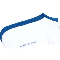 Tommy Hilfiger 2-pack Skarpetki Niebieski Biały. Niebieskie skarpetki męskie TOMMY HILFIGER, bez wzorów, z elastanu. Za 51,95 zł.